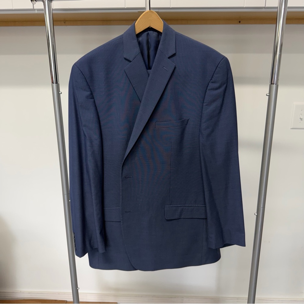 Marc New York Men's Dark Navy Two-Button Suit Jacket